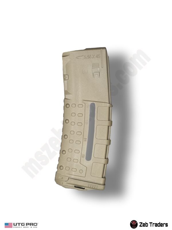 UTG® AR15 Windowed Polymer Magazine, 30 Round, .223/5.56, FDE